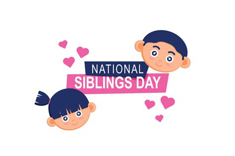 national siblings day background 21618753 vector art at vecteezy