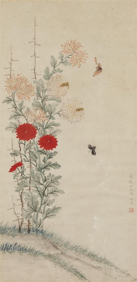 Bonhams After Yun Bing 19th20th Century Flowers And Insects