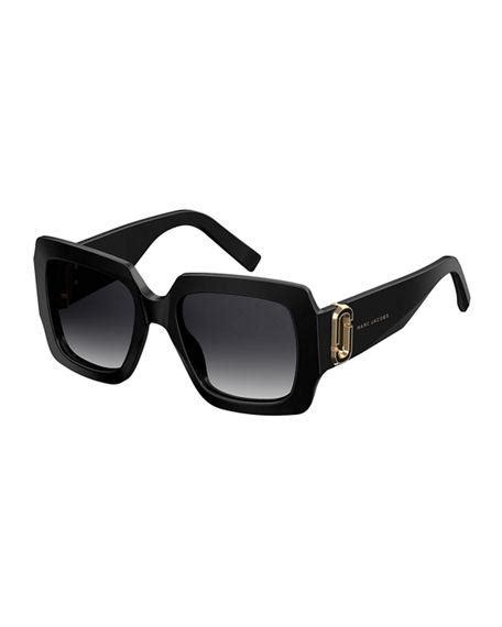 Marc Jacobs Neiman Marcus 110th Anniversary Edition Square Sunglasses Blackgray Modesens