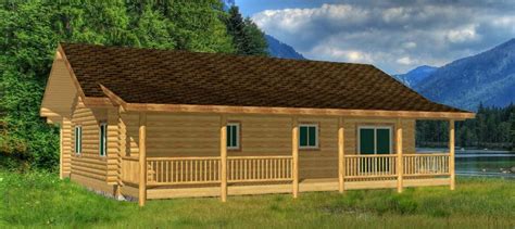 Eagle Creek Ranch Log Cabin With Full Porches Log Home Kits Log