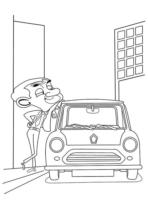 Mr Bean Coloring Page