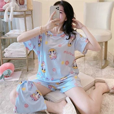 Women Cotton Pajama Sleepwear Sleep Wear Terno Shopee Philippines