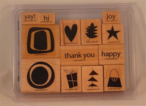 Amazon Com Stampin Up TAKING SHAPE Set Of Decorative Rubber Stamps Retired Arts Crafts
