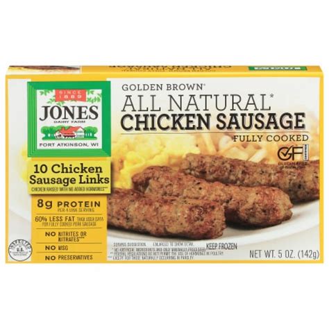 Jones Dairy Farm Golden Brown All Natural Chicken Sausage Links Oz