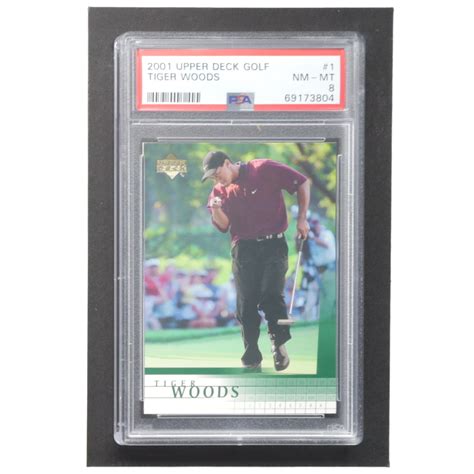 Tiger Woods 2001 Upper Deck 1 Rc Psa 8 Pristine Auction