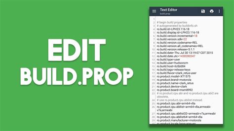 Edit Buildprop File Of Your Android Device Without Any Appandroot