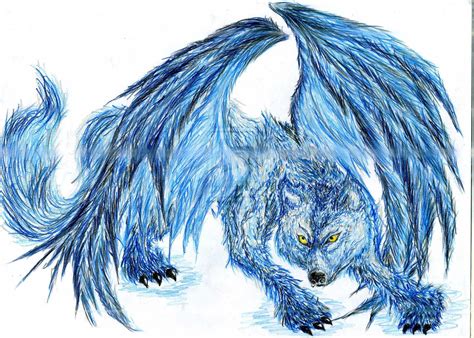 Wings Cute Anime Wolf Drawings Francini Mazioli