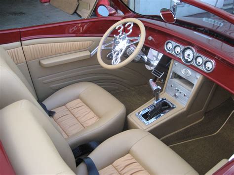 Custom Leather Roadster Interior Franks Hot Rods Upholstery