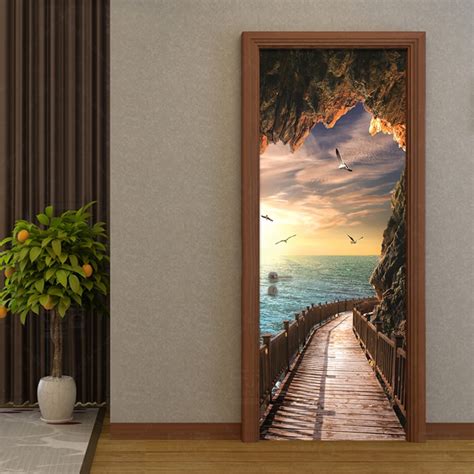 wallpaper beautiful seaside landscape photo wall door