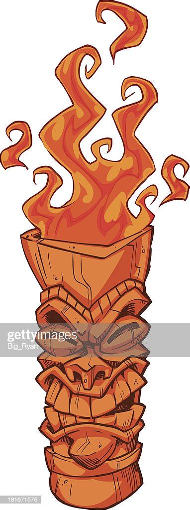 Cartoon Tiki High Res Vector Graphic Getty Images