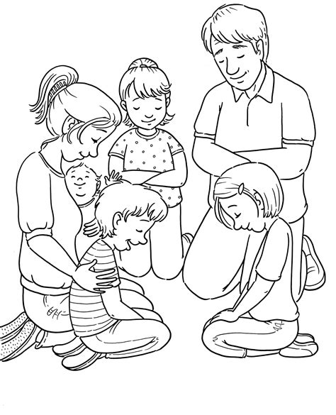 In this early reading worksheet, your child draws circles around the word under each picture and then guesses what the word might mean based on the picture. Family Prayer