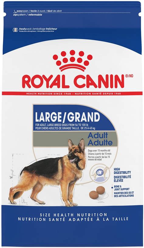 Large and giant breed puppies (or whoppers, as we call them) can weigh a pound or more when they are born. Royal Canin Size Health Nutrition Large Adult Dry Dog Food ...
