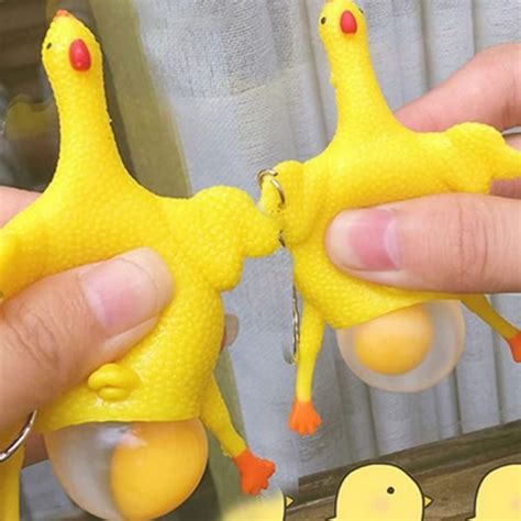 buy yaoao 4x chicken laying eggs stress relieve funny squishy squeeze laying egg relief ball
