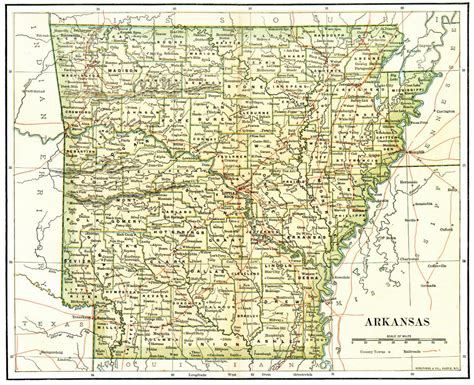 United States Digital Map Library Arkansas Maps