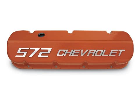 12499200 Cast Aluminum Valve Covers With 572 Chevrolet Logo Big