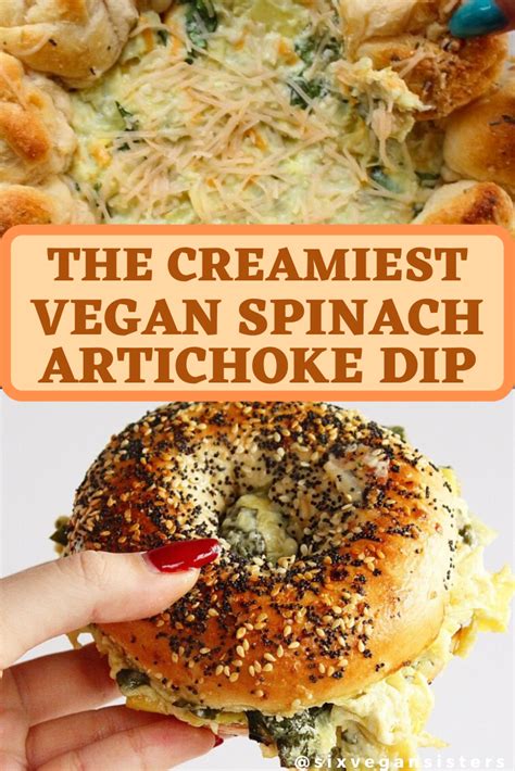 The Creamiest And Cheesiest Vegan Spinach Artichoke Dip Artofit