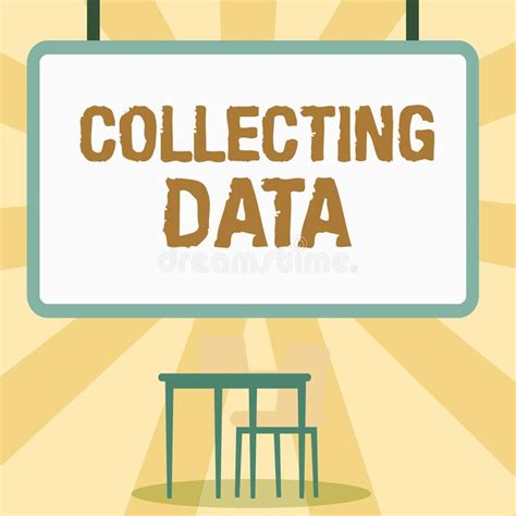 Text Sign Showing Collecting Data Business Concept Gathering And