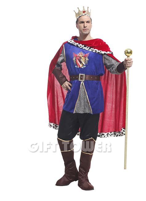 Men Adult Party Fancy Dress Costume Royal Noble Renaissance Medieval