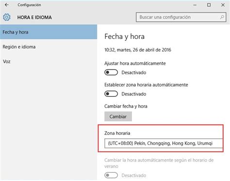 Arreglo Fecha Y Hora Incorrectas En Windows 10