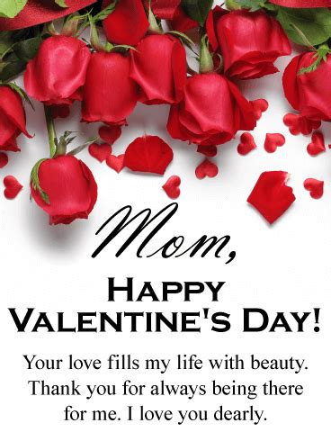 Valentine day message for your partner. A mother's love is the greatest gift. Take a moment to let ...