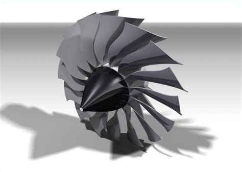 How Does The Shape Of The Blades On N1 Fan On A Turbofan Generate