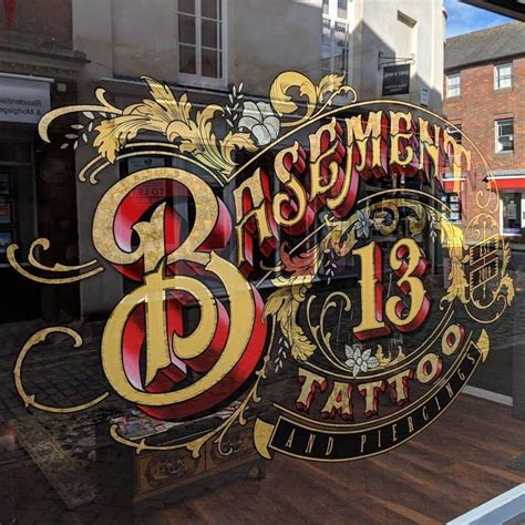 Showcase Of Gold Leaf Lettering On Glass Sign Painting Lettering