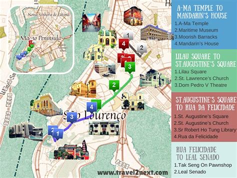 Macau Map And Walking Tour Of Penha Peninsula Travel2next