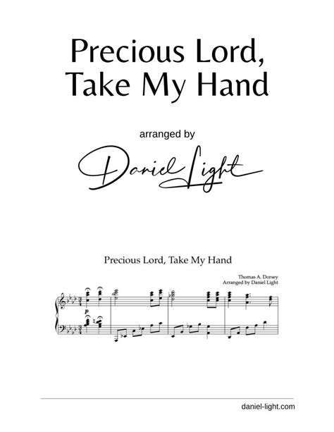 Precious Lord Take My Hand Daniel Light Com