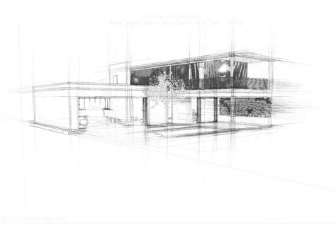 Arsitektur 16 Cara Menggambar Sketsa Rumah Dengan Per