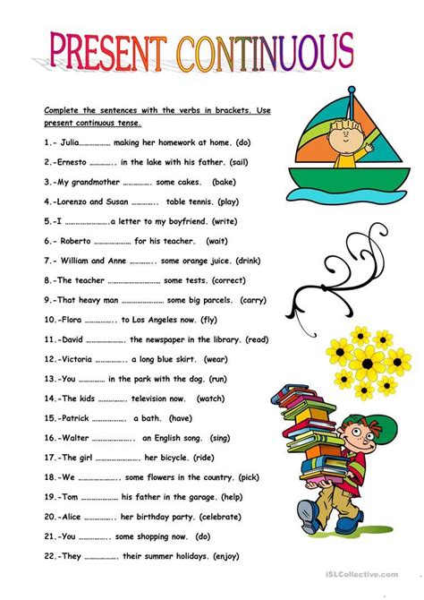 Past Continuous Tense Worksheet