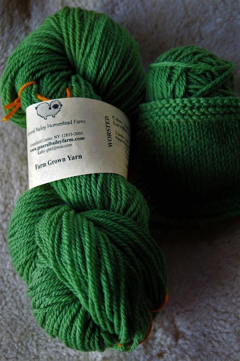 Spring Green 3 Ply Worsted Weight Wool Yarn From Our Usa Farm Free