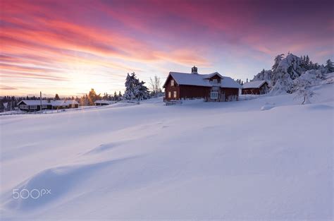 Winter Sunset Near Lillehammer Norway By Rob Kints 1 Winter ️