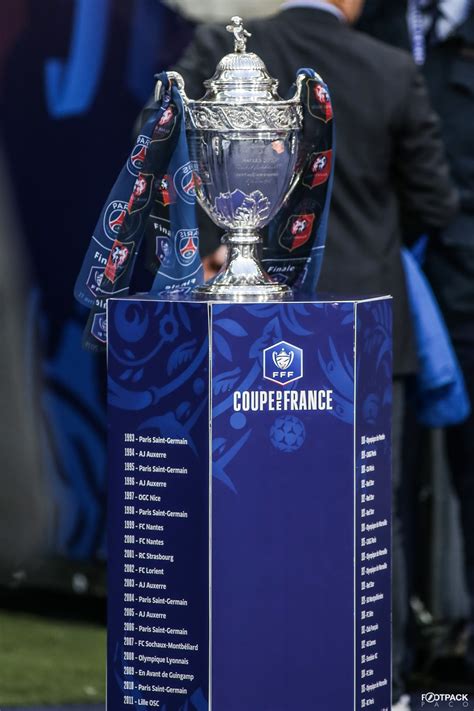 La compétition se déroule actuellement en huit tours préliminaires avant l'entrée des clubs de ligue 1 en. Les nouveaux maillots de la Coupe de France 2019-2020 arrivent