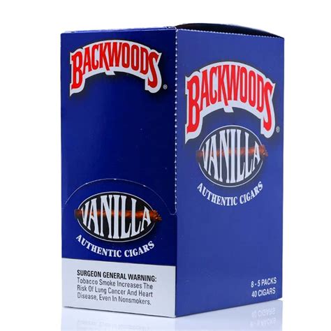 Backwoods Vanilla Cigars 8×5 Packs Rare Backwoods Cigars