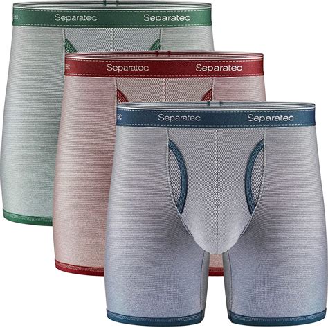 Buy Separatec Men S Dual Pouch Underwear Comfort Soft Premium Cotton Modal Blend Boxer Briefs 3