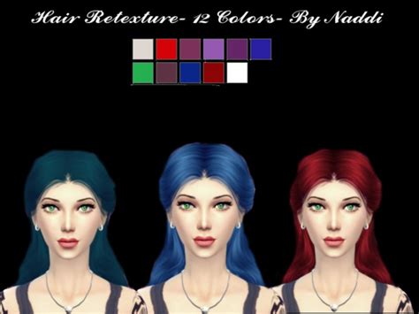 The Sims Resource Anto`s Hair Retextured V5 By Naddiswelt Sims 4 Hairs