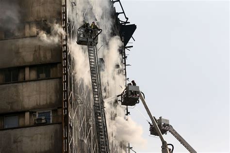 Iran Shocked By Deadly Fire Collapse Of Tehran High Rise