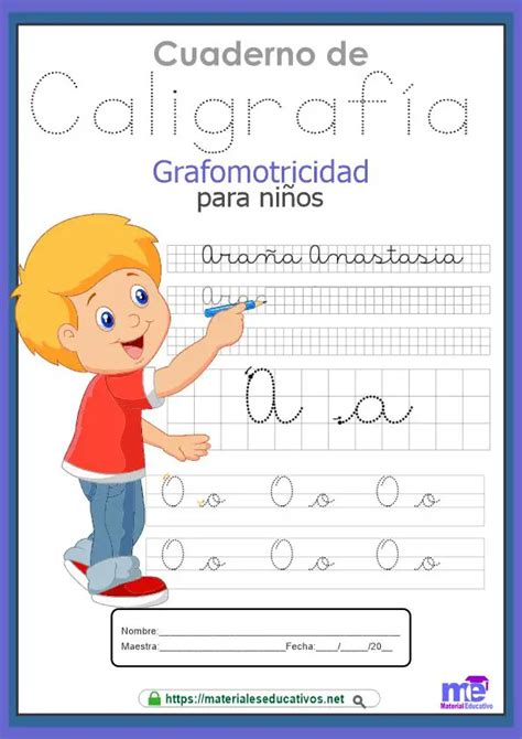 11 Cuadernos De Caligrafía Para Educación Infantil Materiales Educativos