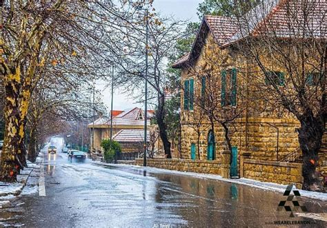 The Streets Of Sawfar Washed Clean By The Rain By Lebaneseinkhobar