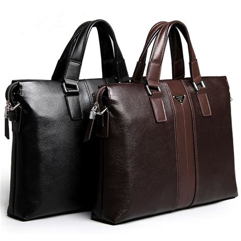 Pkuone Brand Designer Men Handbags Shoulder Bag Leather Luxury