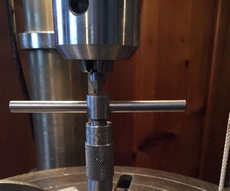 Tapping Holes Using A Drill Press Drill Press Drill Metal Working