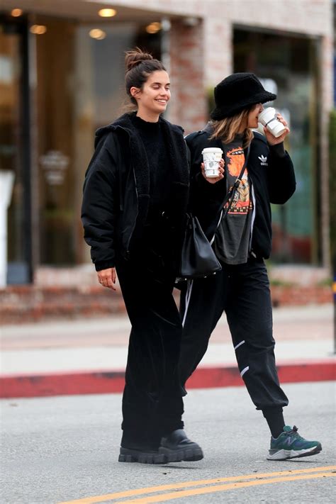 Sara Sampaio Make Up Free Shopping At Staud On Melrose Place In West