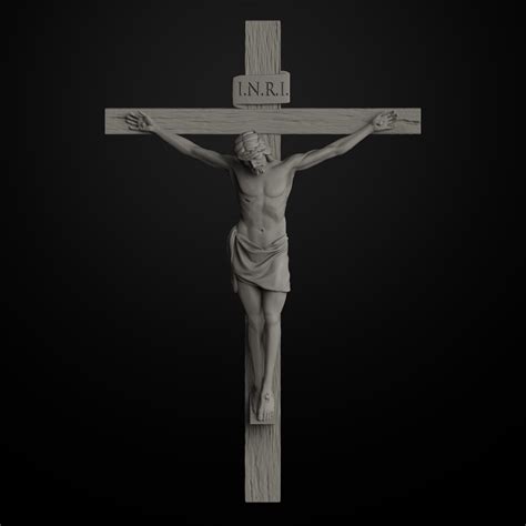 Jesus On The Cross 3d Model 3d Printable Cgtrader