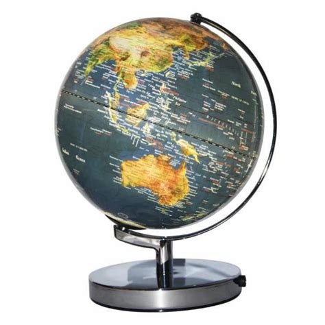 Dark Blue Ocean Illuminated World Globe Map World Globe Shop