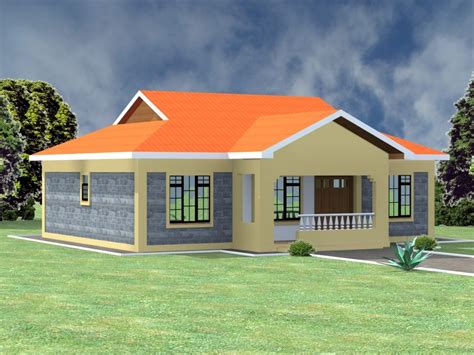 There are many house plans. Low budget modern 3 bedroom house design | HPD Consult