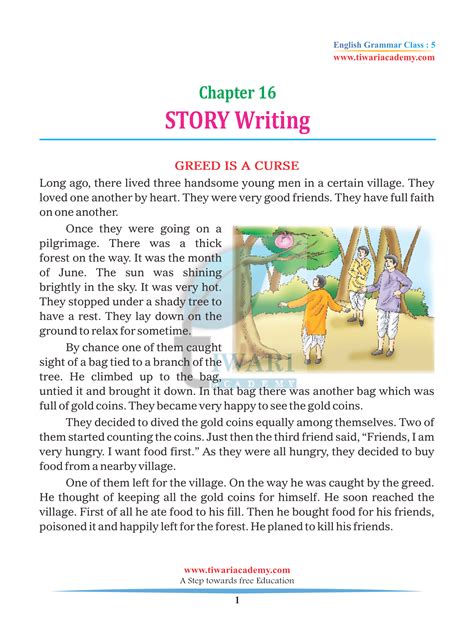 If you already have adobe acrobat reader, simply click on the red icon next to the topic for the grammar lesson you wish to view. CBSE Class 5 English Grammar Chapter 16 Story writing free PDF