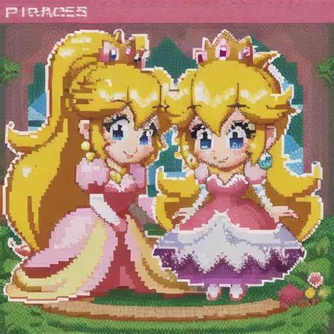 Princess Peach Pixel Art Openart