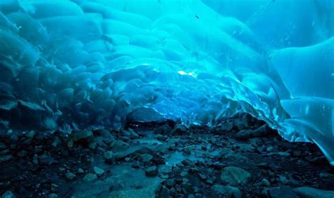 Inside Tour Of Mendenhall Ice Caves Alaska