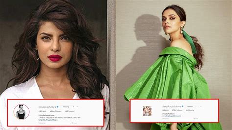Deepika Padukone Priyanka Chopra Among Top Celebrities With High Fake Instagram Followers