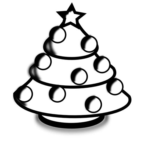 Black and white christmas hand drawn ornaments. Simple Black And White Tree Design | Clipart Panda - Free ...